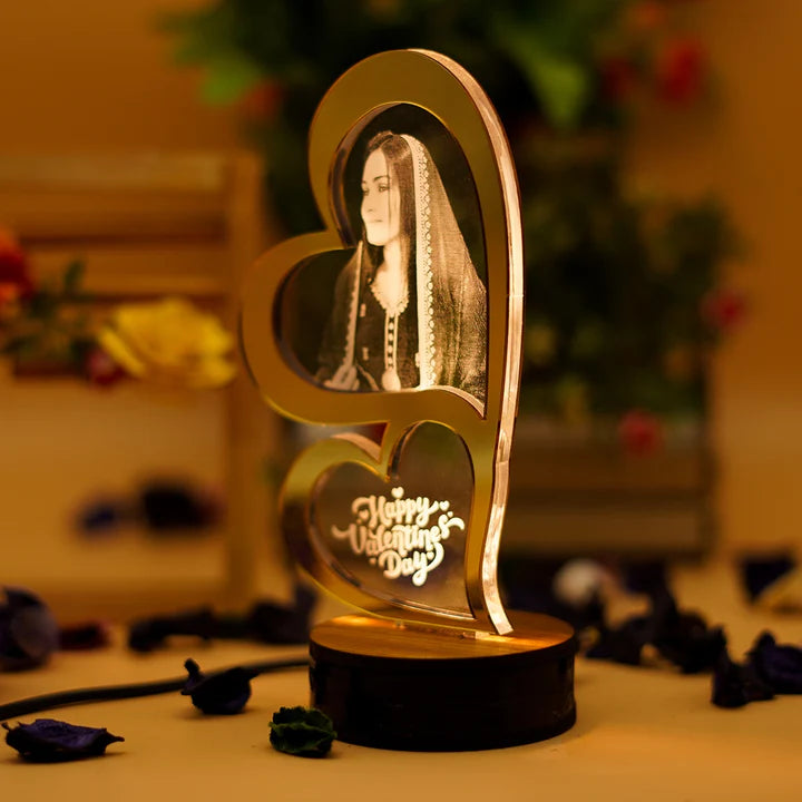 Dual Heart 3D Lamp Valentine's Day Special