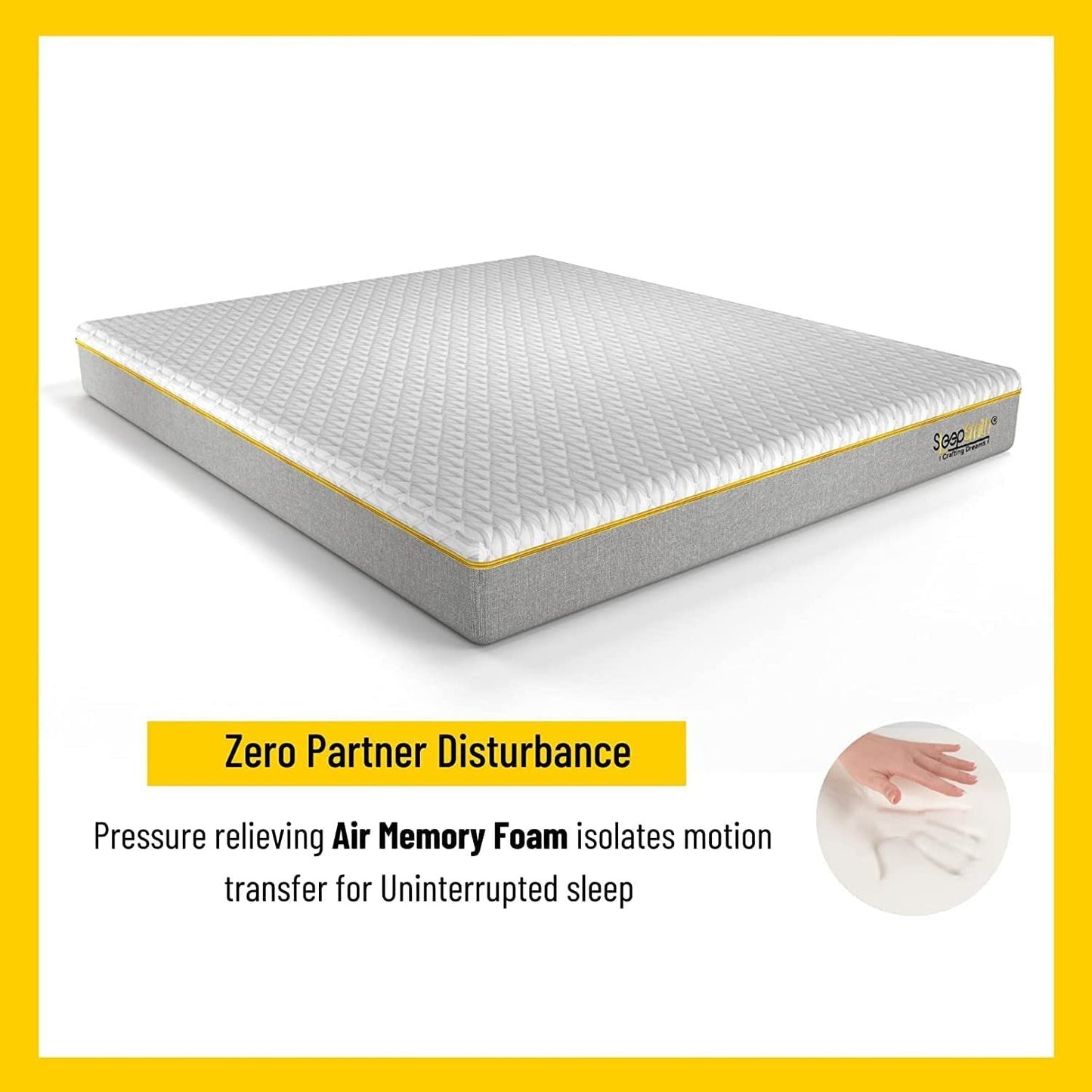 SleepSmith Premium Mattress, 3 Zoned Orthopedic Memory Foam Mattress